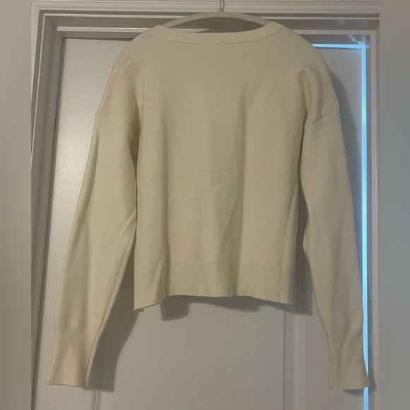 Cyrus Cream Cardigan with Gold Buttons - Picture 4 of 4